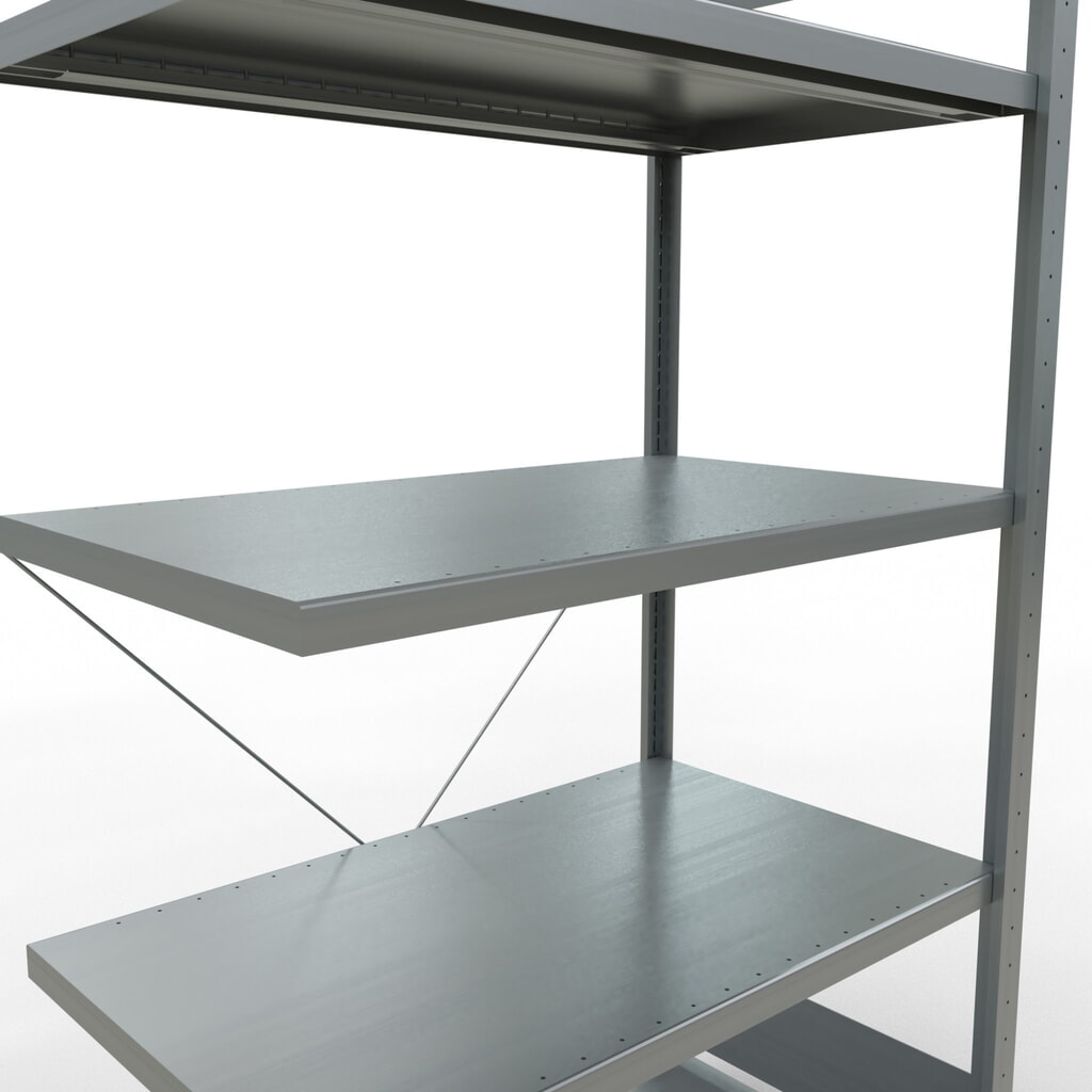 Produktabbildung Nr. 5: SCHULTE Fachbodenregal Steckmontage, AF, FL 330 kg, verzinkt, HxBxT 2.000 x 1.000 x 600 mm