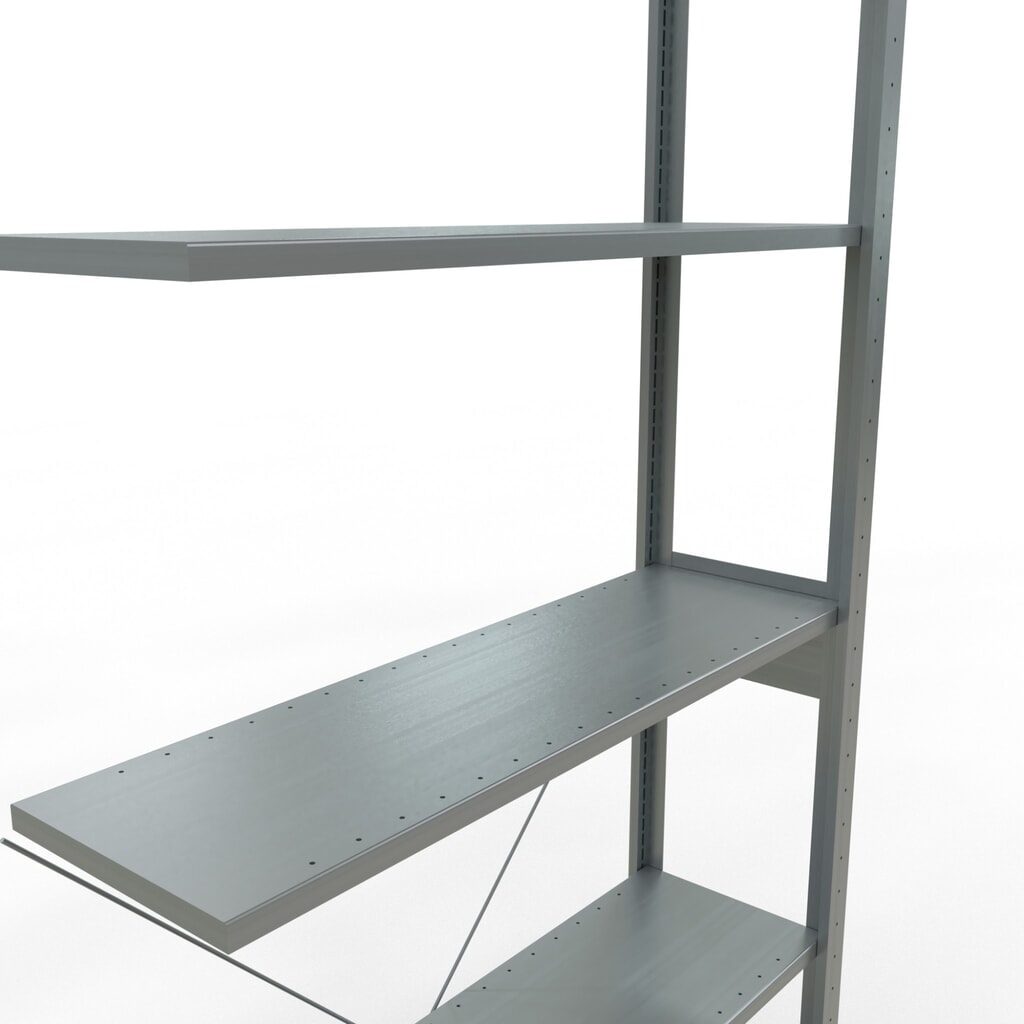 Produktabbildung Nr. 5: SCHULTE Fachbodenregal Stecksystem, AF, FL 150 kg, verzinkt, HxBxT 2.500 x 1.000 x 300 mm