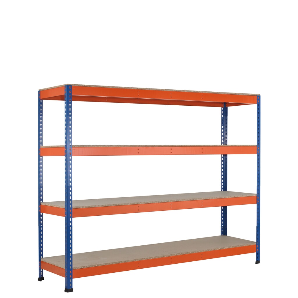 SCHULTE Weitspannregal, mit Spanplatten, GF, HxBxT 1.981 x 1.536 x 469 mm Produktabbildung: SCHULTE Weitspannregal, mit Spanplatten, GF, HxBxT 1.981 x 1.536 x 469 mm