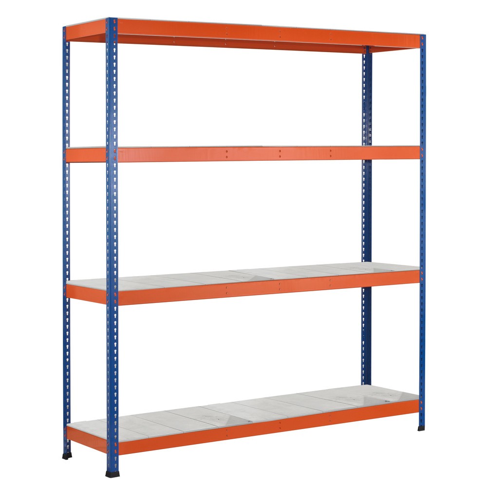 Produktabbildung: SCHULTE Weitspannregal, mit Stahlpaneelen, GF, HxBxT 3.048 x 1.536 x 621 mm
