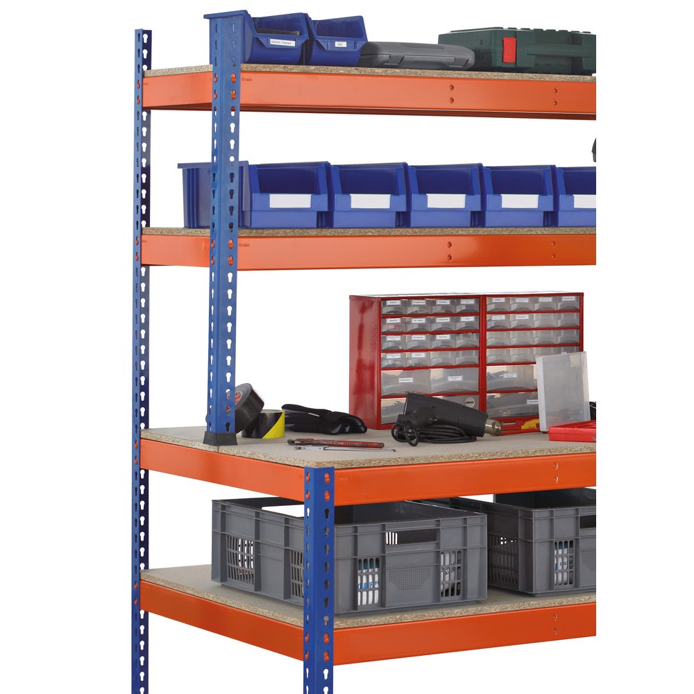 Productafbeelding nr. 3: SCHULTE werktafel met opbouw, schapbelasting 320 kg, hxbxd 1.981/990 x 1.536 x 763/316 mm