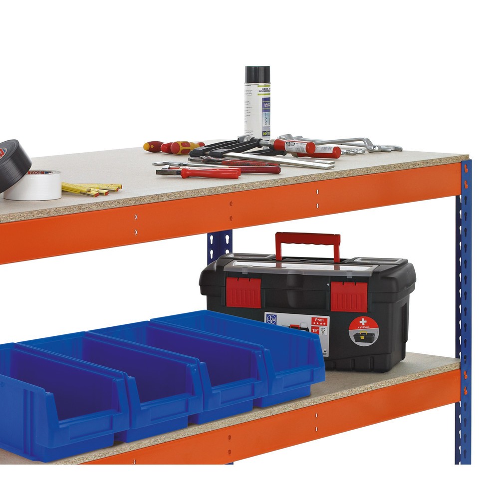 Produktabbildung Nr. 2: SCHULTE Werktisch mit 2 Spanplatten, HxBxT 990 x 1.536 x 926 mm