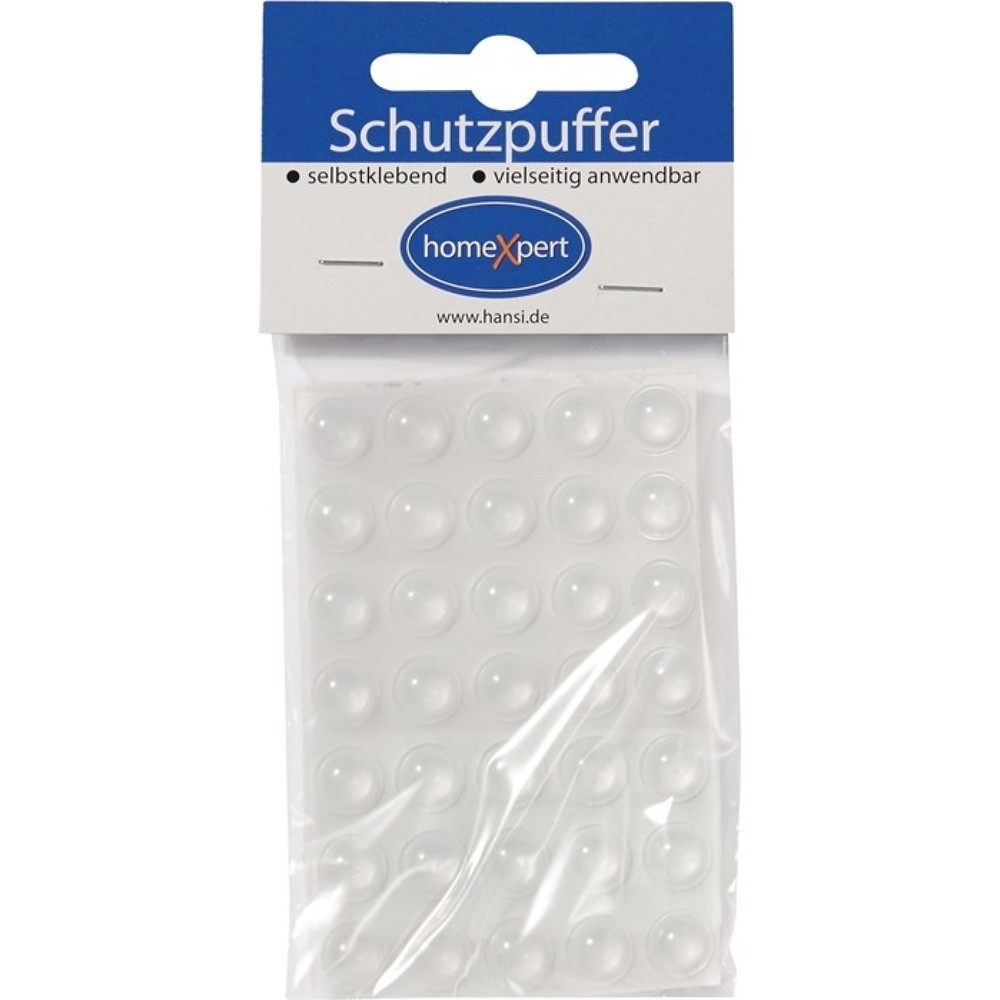 Produktabbildung: Schutzpuffer Clear, Kunststoff transparent Linse, 10 mm, selbstklebend