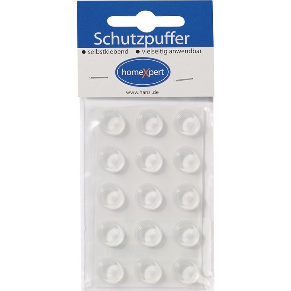 Produktabbildung: Schutzpuffer Clear, Kunststoff transparent Koni, 14 mm, selbstklebend