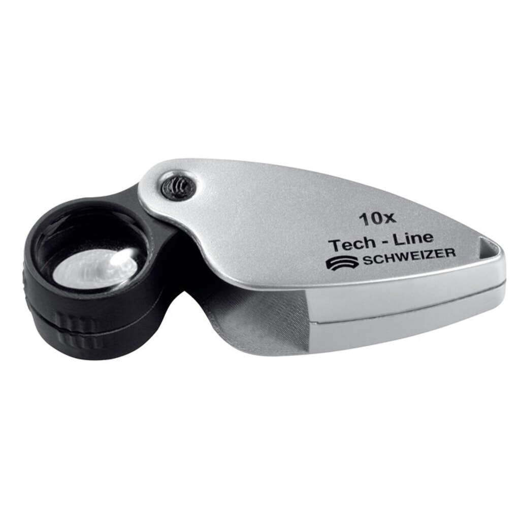 Produktabbildung: SCHWEIZER Einschlaglupe Tech-Line, Vergrößerung 6x, Linsen-Ø 22,8 mm