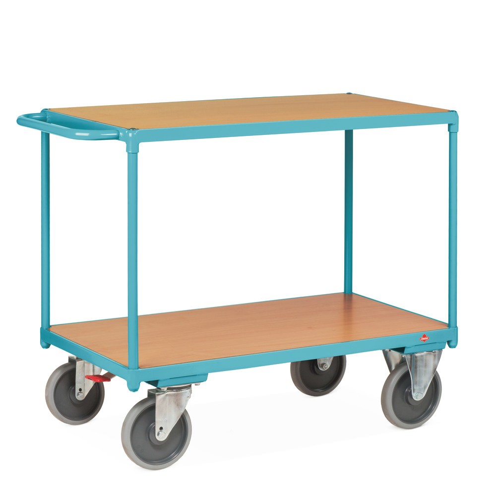 Produktabbildung Nr. 3: Schwerer Tischwagen Ameise®, 2 Etagen à 850 x 500 mm, mit Zentralbremse