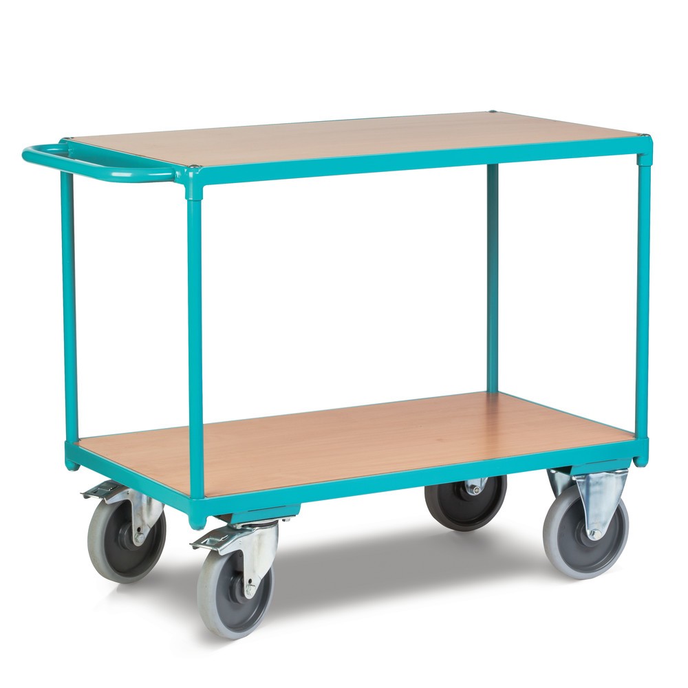 Produktabbildung Nr. 5: Schwerer Tischwagen Ameise®, 2 Etagen à 850 x 500 mm, mit Zentralbremse