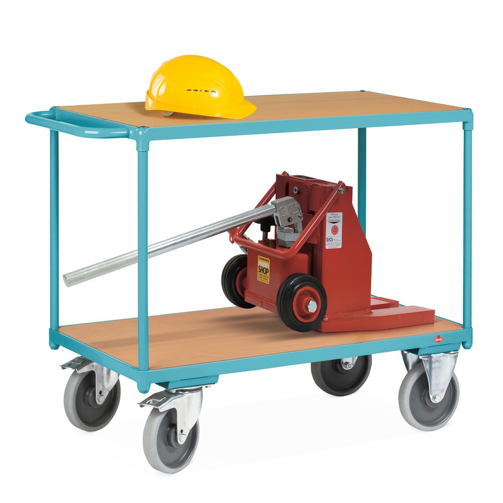 Produktabbildung Nr. 4: Schwerer Tischwagen Ameise®, 2 Etagen à 850 x 500 mm, mit Zentralbremse