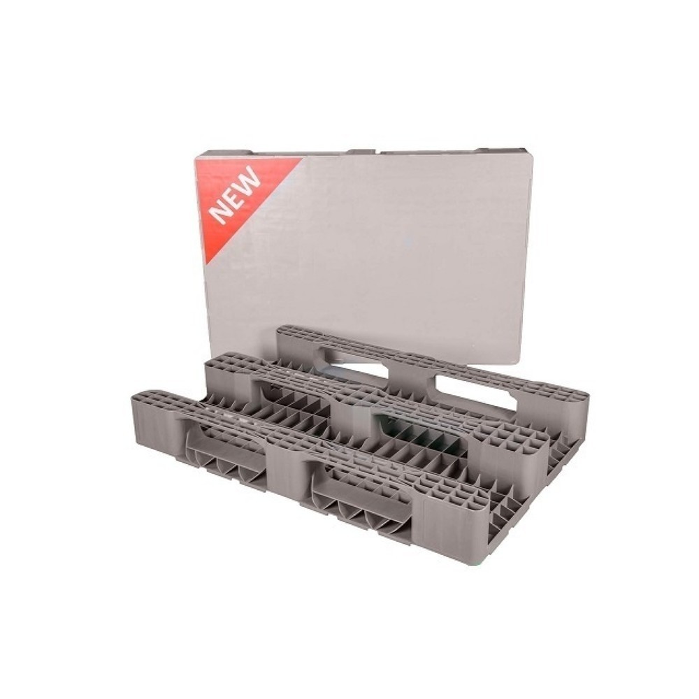 Produktabbildung Nr. 1: Schwerlast-Palette aus Recycling-Material, statische Tragkraft 5.000 kg, 1.200 x 1.000 mm, 3 Kufen