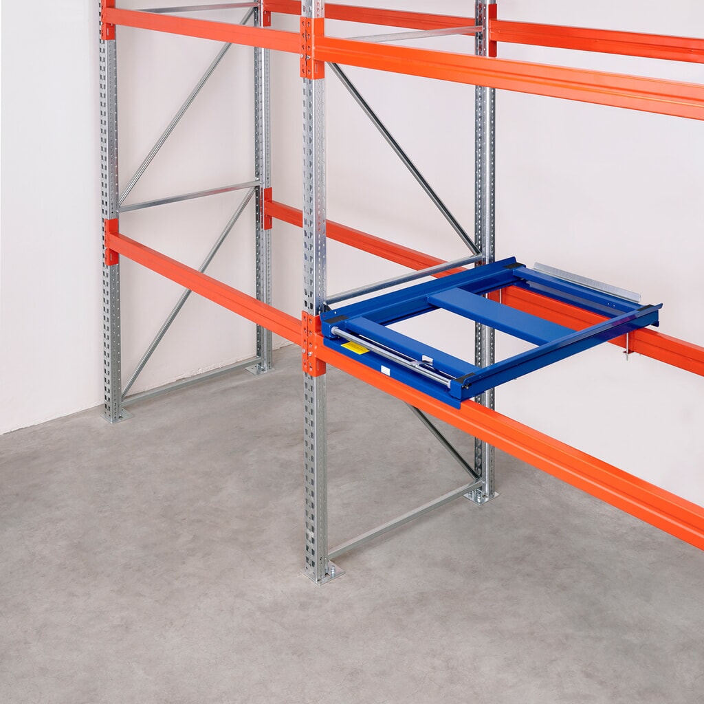 Schwerlast-Palettenauszug, Tragkraft 600 kg, 70 % Auszugstiefe Produktabbildung Nr. 4: Schwerlast-Palettenauszug, Tragkraft 600 kg, 70 % Auszugstiefe