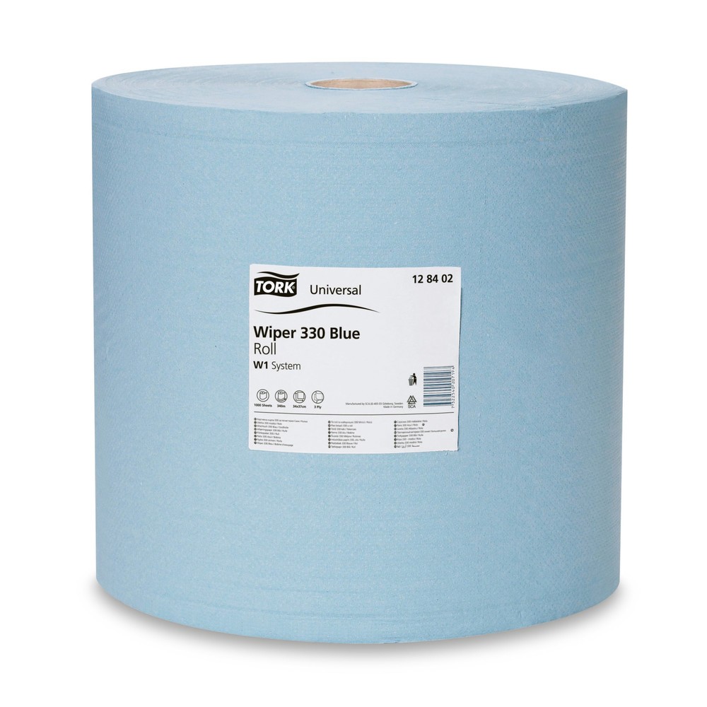 Zdjęcie produktu: Ściereczki standardowe TORK®, wys. 340 x 370 mm, 1 rolka, niebieskie