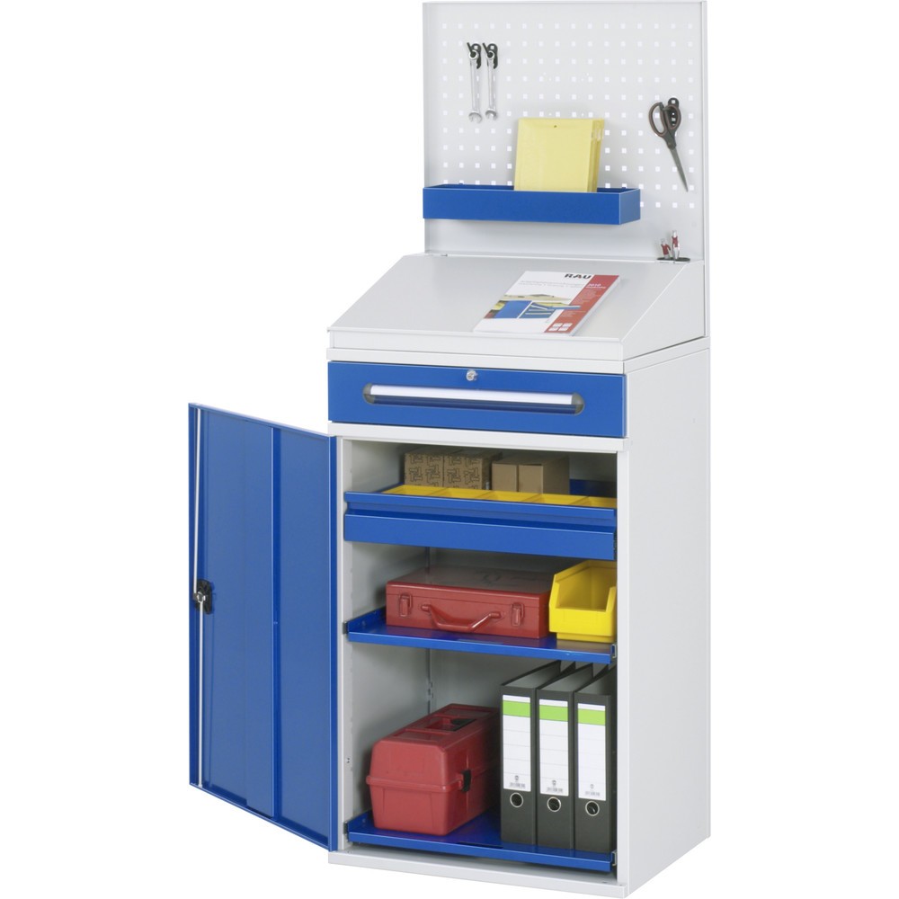 Immagine del prodotto n. 3: Armadio scrittoio RAU, HxBxT 1.110-1.770 x 650 x 520 mm, cassetti 1 x 80, 1 x 120 mm