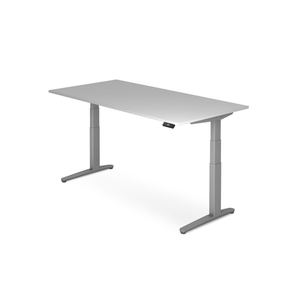 Immagine del prodotto n. 1: Hammerbacher scrivania regolabile elettricamente in altezza, con interruttore di memoria, piedino a C, LxP 1.600 x 800 mm, grigio