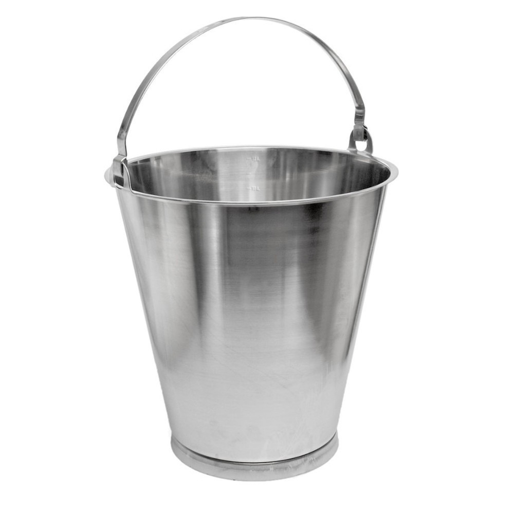 Immagine del prodotto: RENNER Secchio in acciaio inox, con fondo ad anello, 12 litri