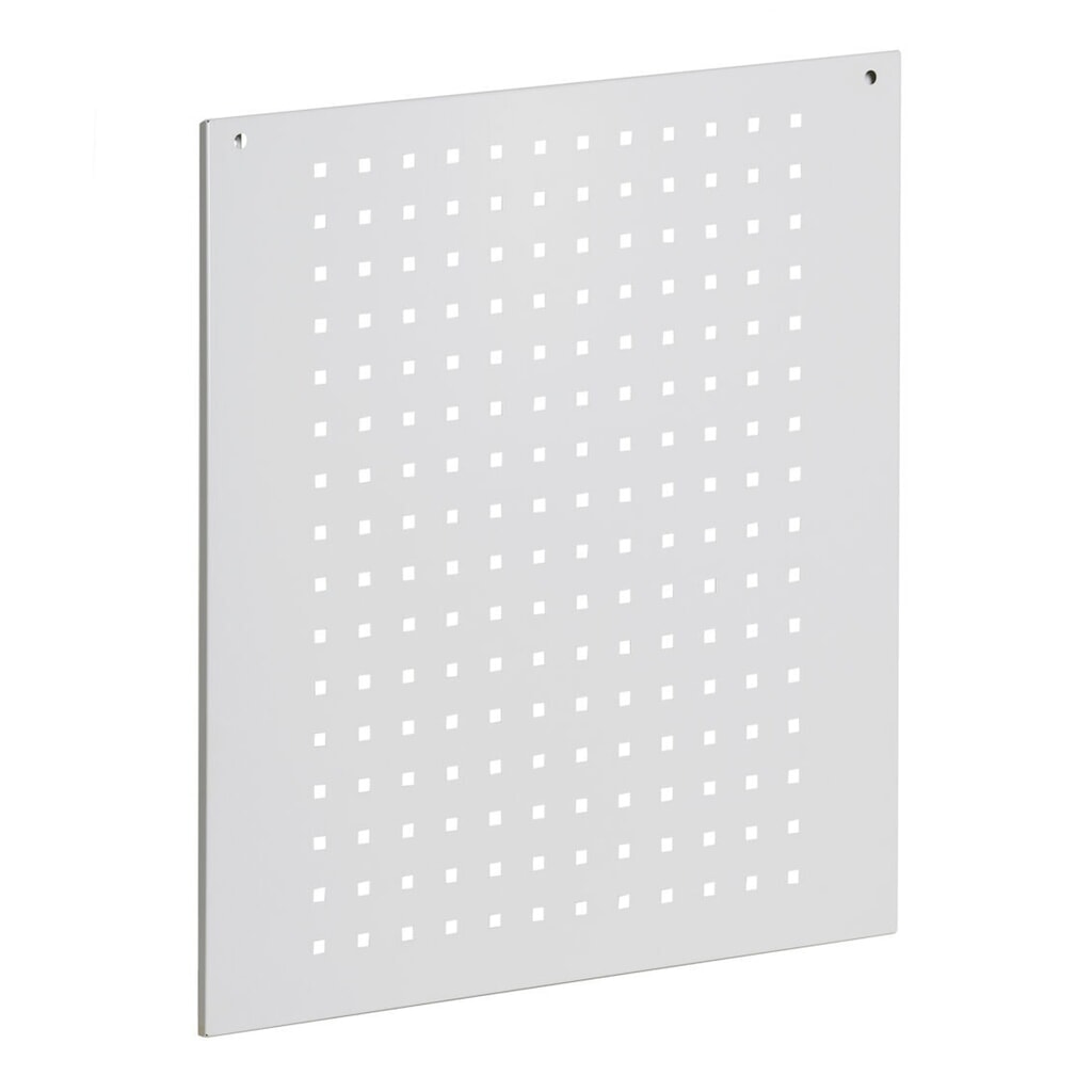 Seitliche Lochplatte für Fami Werkbänke, HxBxT 669 x 610 x 18 mm, RAL 7035 Produktabbildung Nr. 2: Seitliche Lochplatte für Fami Werkbänke, HxBxT 669 x 610 x 18 mm, RAL 7035