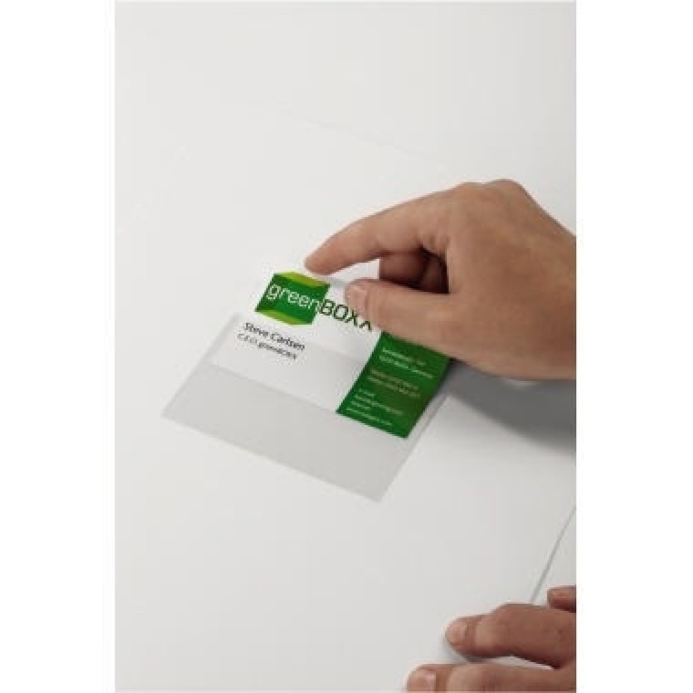 Produktabbildung: DURABLE Selbstklebetasche Pocketfix 829319 57x90mm sk tr 100 St./Pack.