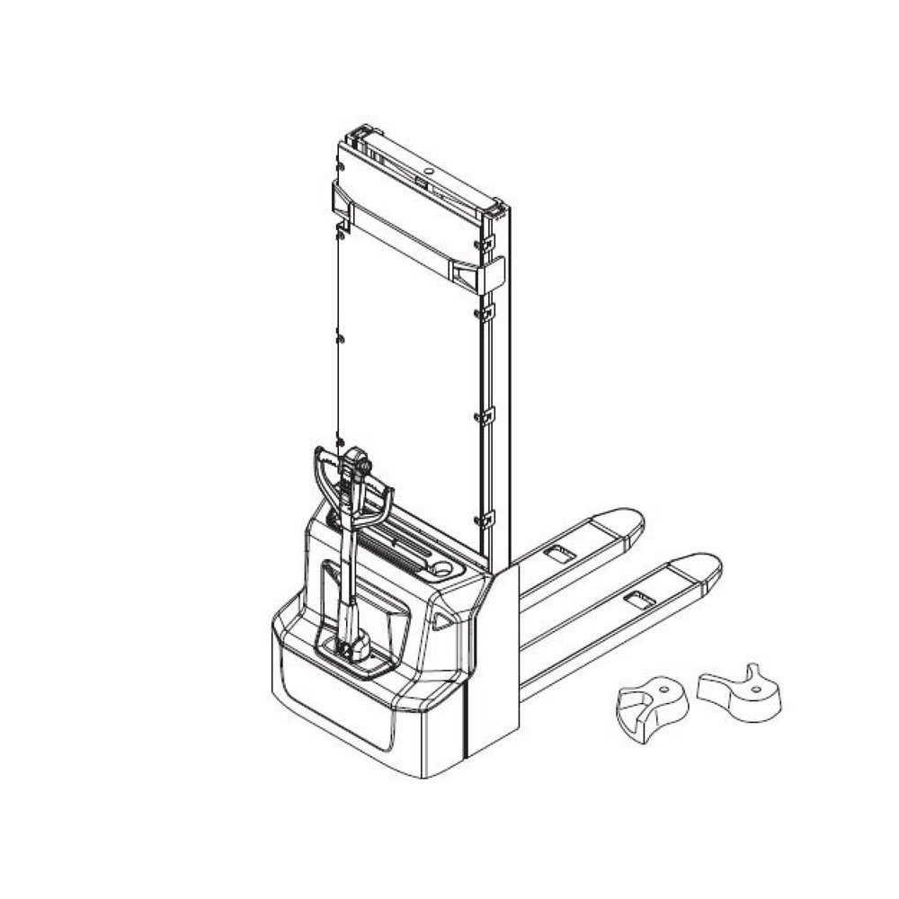 Produktabbildung Nr. 2: Self-Service-Kit für Elektro-Hochhubwagen Ameise® PSE 1.2 - Drehgriffwechsel, 10-teilig