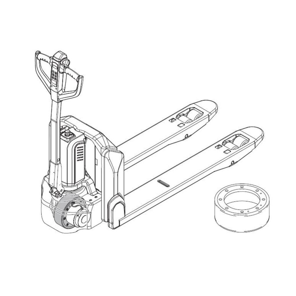 Self-Service-Kit für Elektro-Hubwagen Ameise® PTE 1.5 - Antriebsradwechsel, 11-teilig Produktabbildung Nr. 2: Self-Service-Kit für Elektro-Hubwagen Ameise® PTE 1.5 - Antriebsradwechsel, 11-teilig