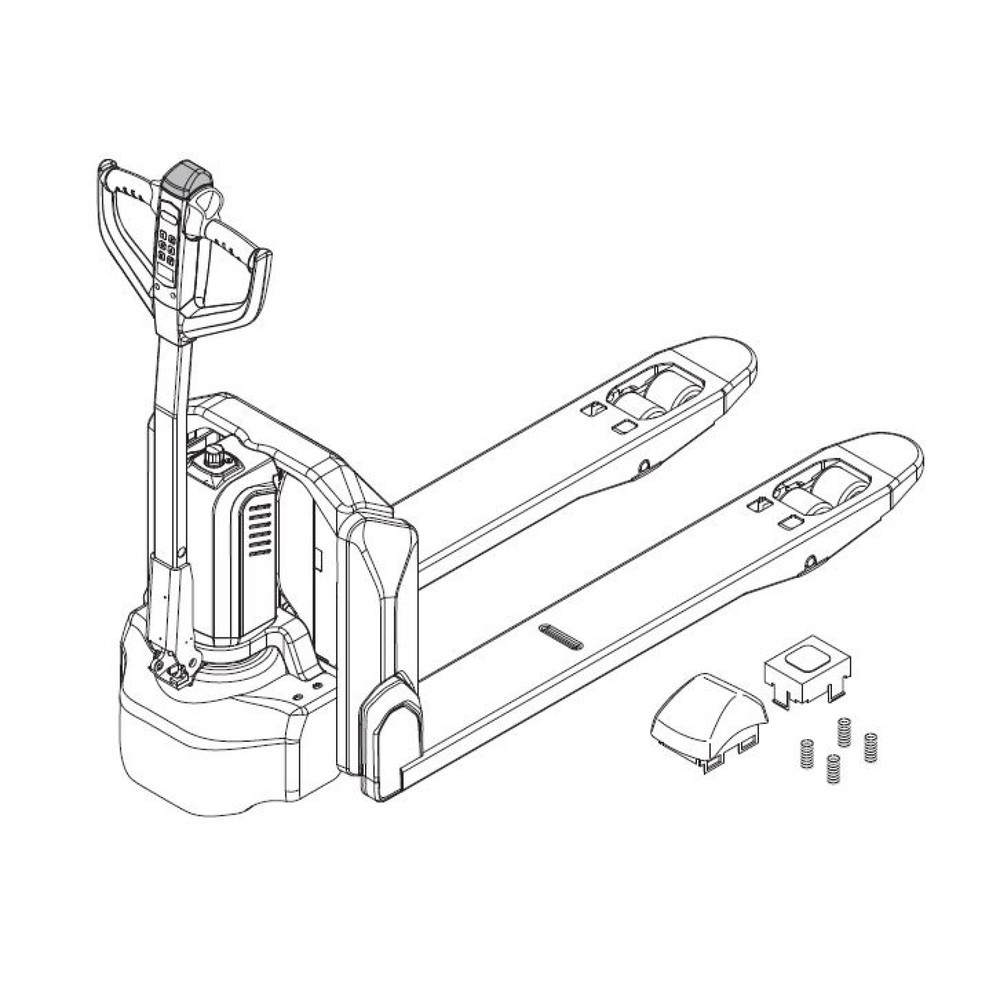 Produktabbildung Nr. 2: Self-Service-Kit für Elektro-Hubwagen Ameise® PTE 1.5 - Drucktasterwechsel, 7-teilig