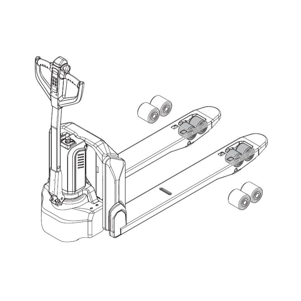 Self-Service-Kit für Elektro-Hubwagen Ameise® PTE 1.5 - Lastrollenwechsel, 29-teilig Produktabbildung Nr. 2: Self-Service-Kit für Elektro-Hubwagen Ameise® PTE 1.5 - Lastrollenwechsel, 29-teilig
