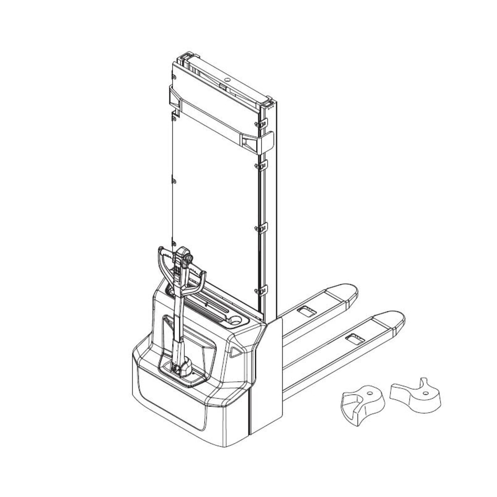 Produktabbildung Nr. 2: Self-Service-Kit für Jungheinrich Elektro-Hochhubwagen AMC 12/AMC 12z - Drehgriffwechsel, 8-teilig