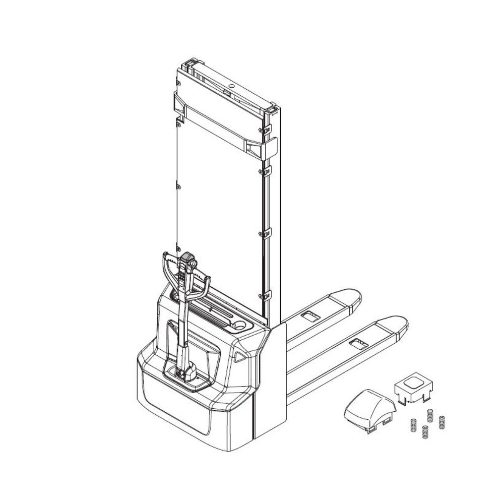 Produktabbildung Nr. 2: Self-Service-Kit für Jungheinrich Elektro-Hochhubwagen AMC 12/AMC 12z - Drucktasterwechsel, 7-teilig