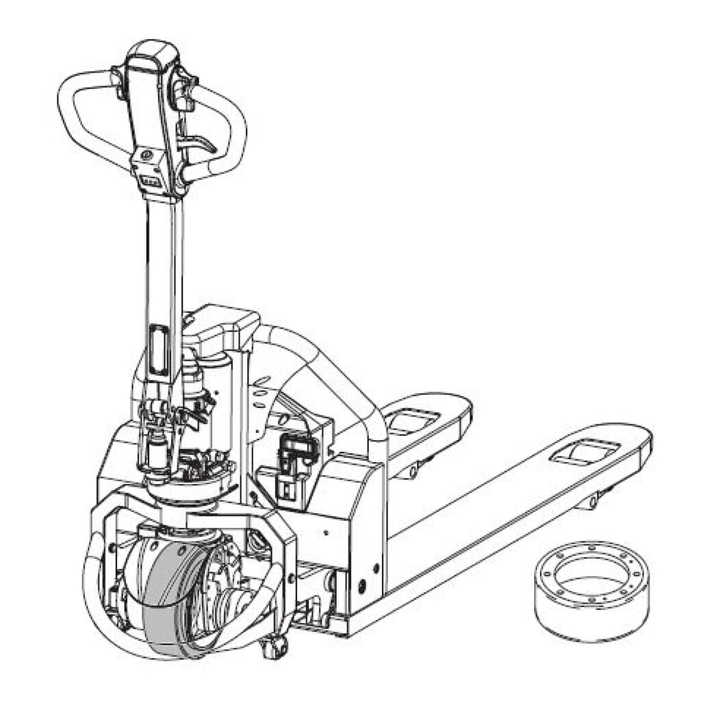Self-Service-Kit für Jungheinrich Elektro-Hubwagen AME 13 - Antriebsradwechsel, 18-teilig Produktabbildung Nr. 2: Self-Service-Kit für Jungheinrich Elektro-Hubwagen AME 13 - Antriebsradwechsel, 18-teilig