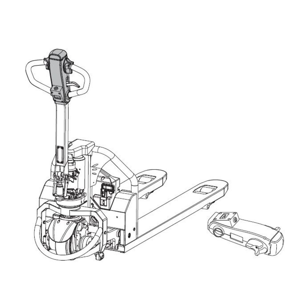 Produktabbildung Nr. 2: Self-Service-Kit für Jungheinrich Elektro-Hubwagen AME 13 - Deichselkopfwechsel, 2-teilig