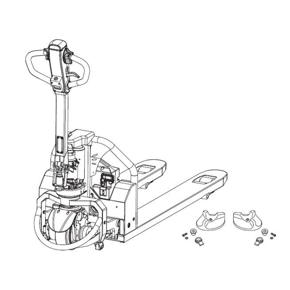Produktabbildung Nr. 2: Self-Service-Kit für Jungheinrich Elektro-Hubwagen AME 13 - Drehgriffwechsel, 10-teilig