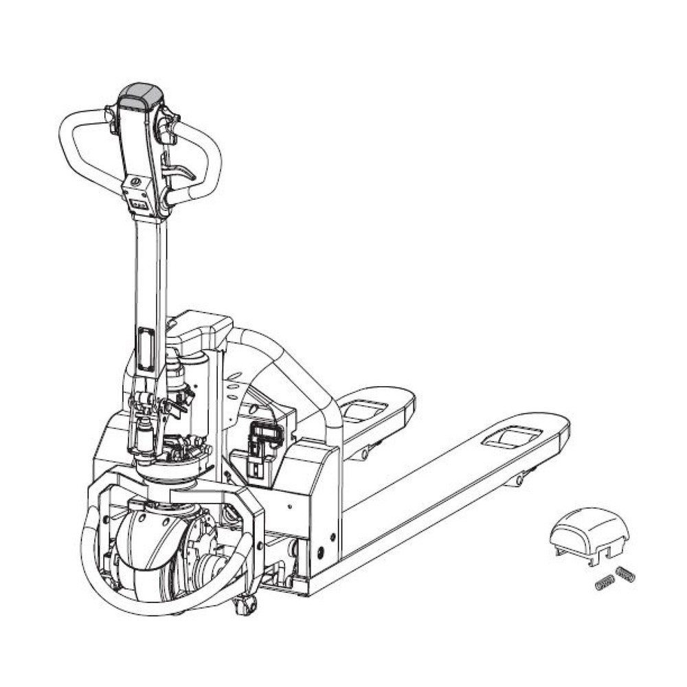 Produktabbildung Nr. 2: Self-Service-Kit für Jungheinrich Elektro-Hubwagen AME 13 - Drucktasterwechsel, 4-teilig