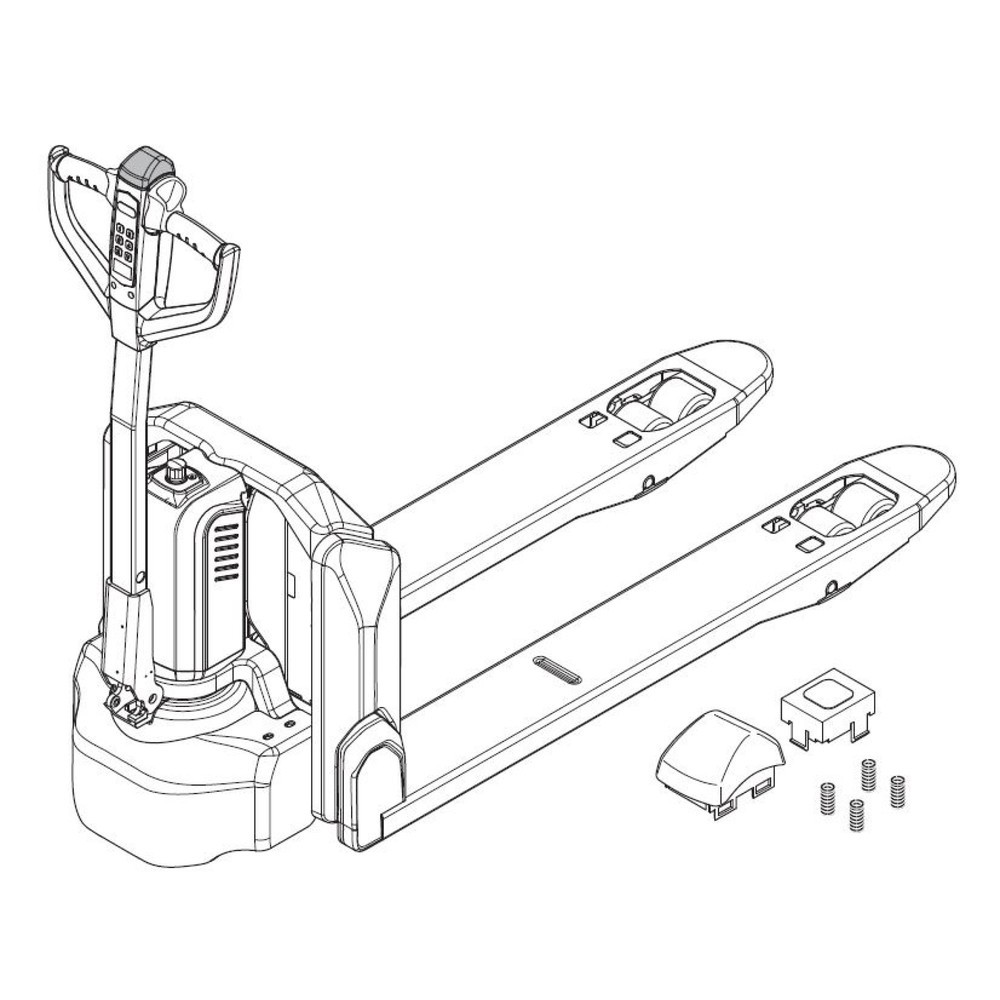 Produktabbildung Nr. 2: Self-Service-Kit für Jungheinrich Elektro-Hubwagen AME 15 - Drucktasterwechsel, 7-teilig