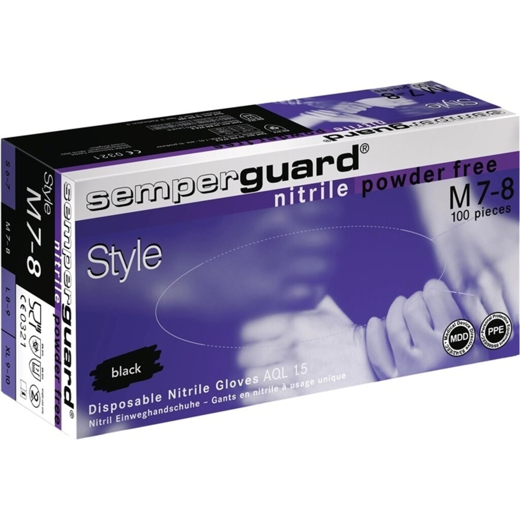 SEMPERIT Einw.-Handsch.Semperguard Nitril Style Produktabbildung: SEMPERIT Einw.-Handsch.Semperguard Nitril Style