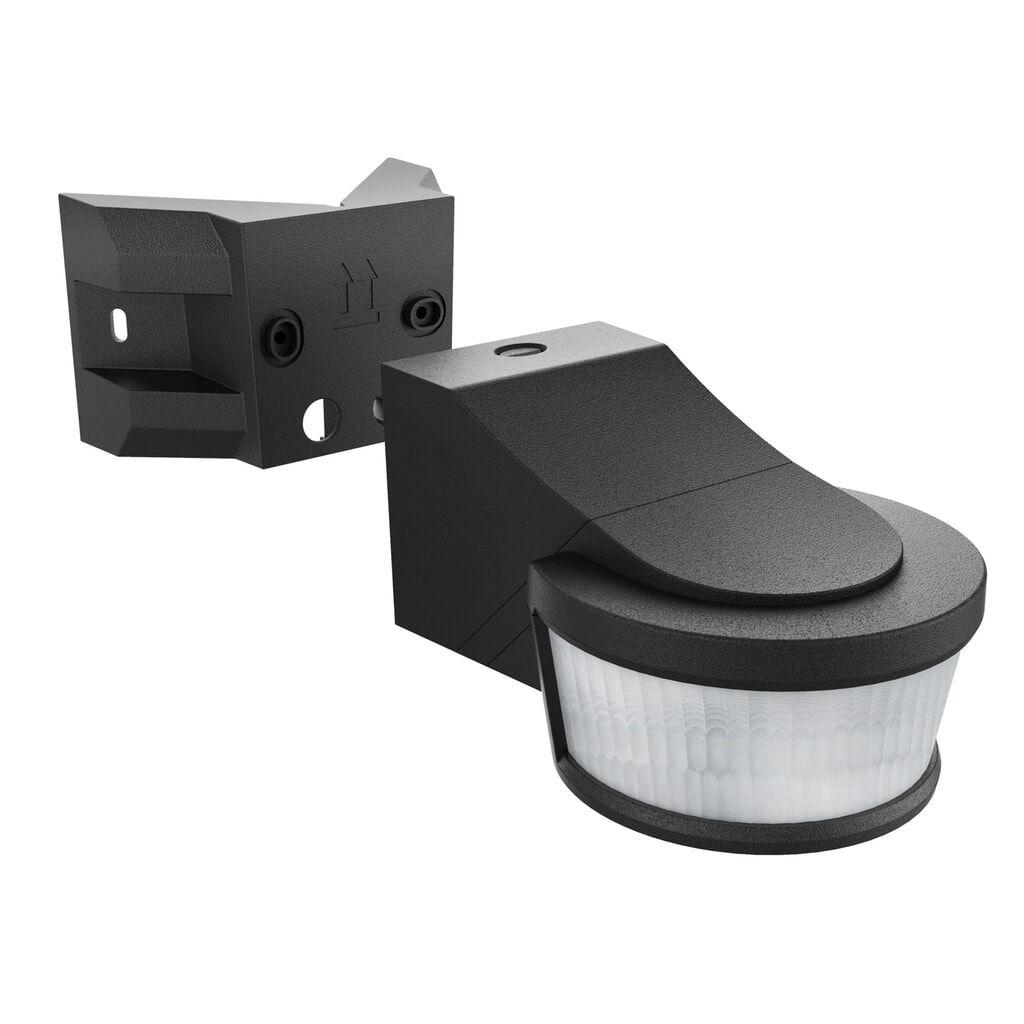 Sensor - PIR 270° IP44 - schwarz Produktabbildung: Sensor - PIR 270° IP44 - schwarz
