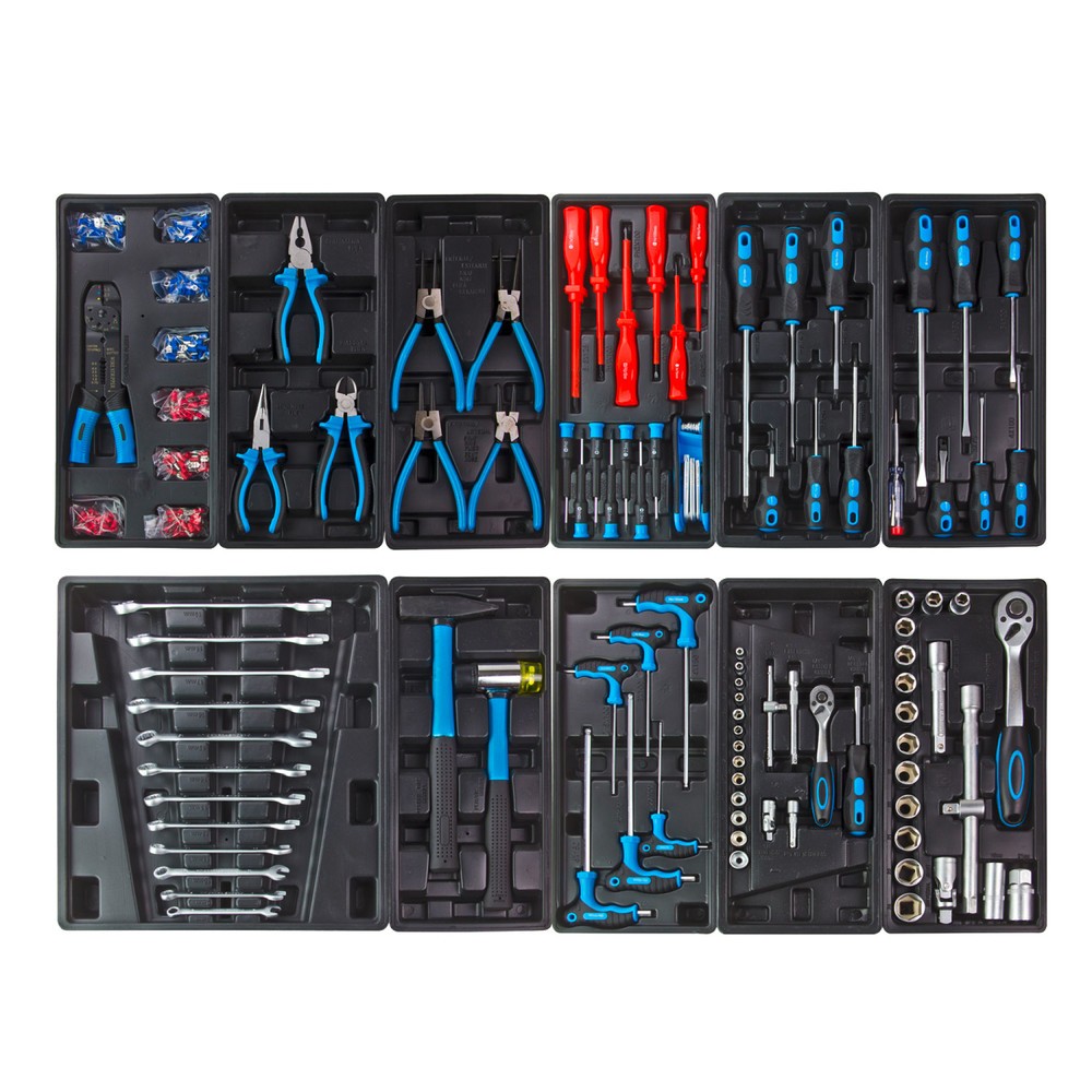 N° de l'image du produit 4 : Servante d'atelier RAPTOR, avec assortiment d'outils de 250 pièces