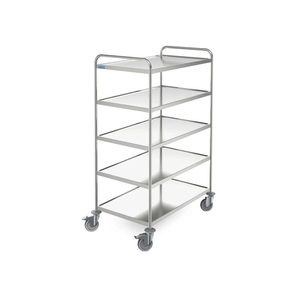 Productafbeelding nr. 3: Serveerwagen HUPFER® van roestvrijstaal, 5 etages van 800 x 500 mm