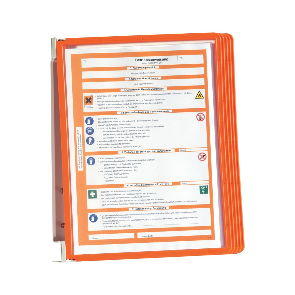 Immagine del prodotto n. 5: Set completo supporto da parete Vario®, 5 tavole trasparenti, rosso