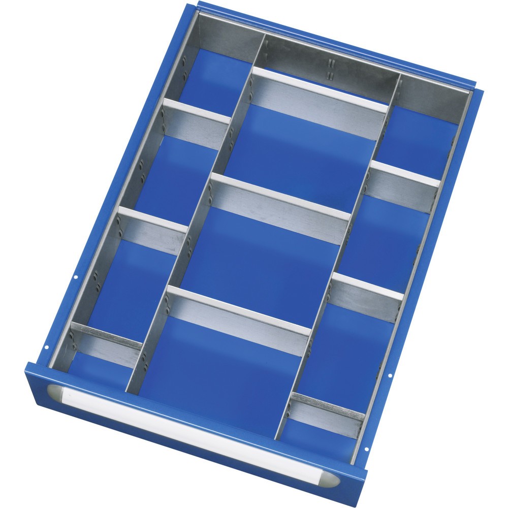 Immagine del prodotto: Set di divisori RAU per cassetto 390x560 mm, altezza 105 mm, 9 pezzi
