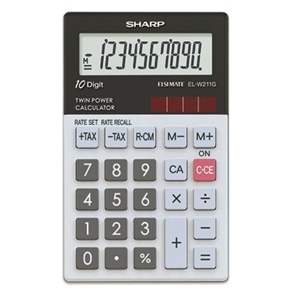 Sharp Taschenrechner EL-W211GGY Produktabbildung: Sharp Taschenrechner EL-W211GGY