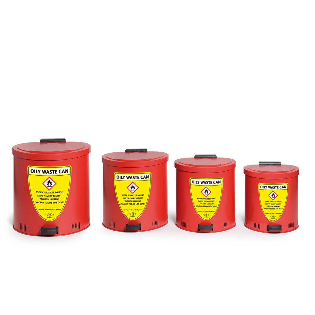 Sicherheits-Sammelbehälter SSB, Stahl, rot, 20 Liter Produktabbildung Nr. 3: Sicherheits-Sammelbehälter SSB, Stahl, rot, 20 Liter