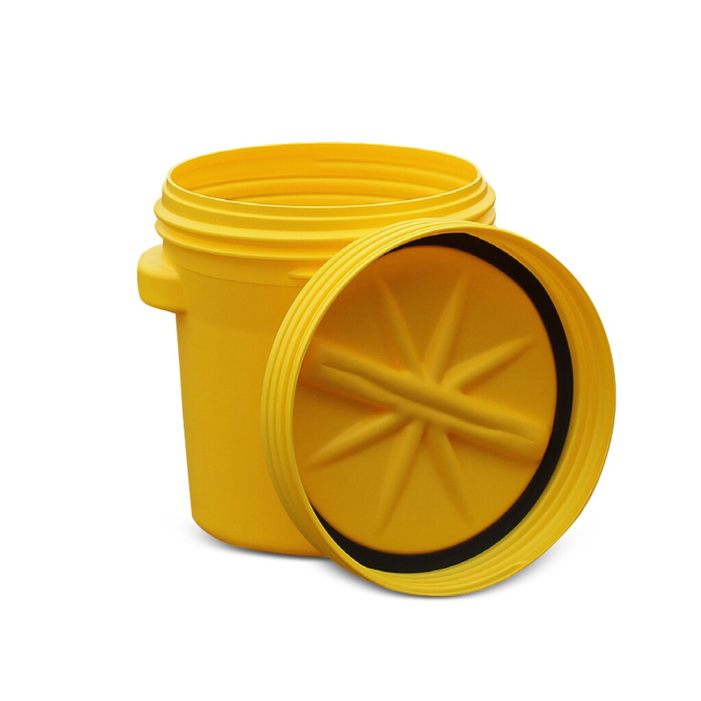 Sicherheitsfass aus HDPE, UN-Zulassung, mit Schraubdeckelverschluss und 2 Griffen, 77 l Produktabbildung: Sicherheitsfass aus HDPE, UN-Zulassung, mit Schraubdeckelverschluss und 2 Griffen, 77 l