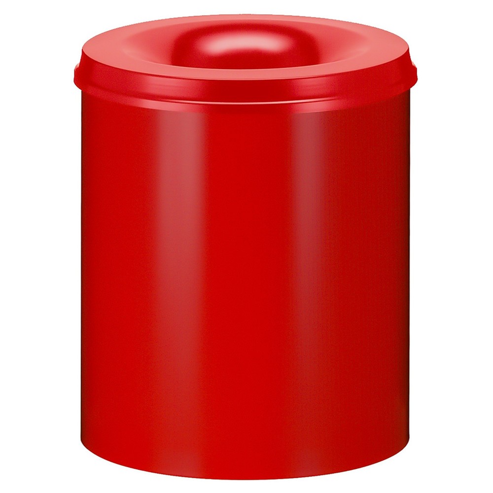 Produktabbildung: Sicherheitspapierkorb, selbstlöschend, Stahl, 80 Liter, rot