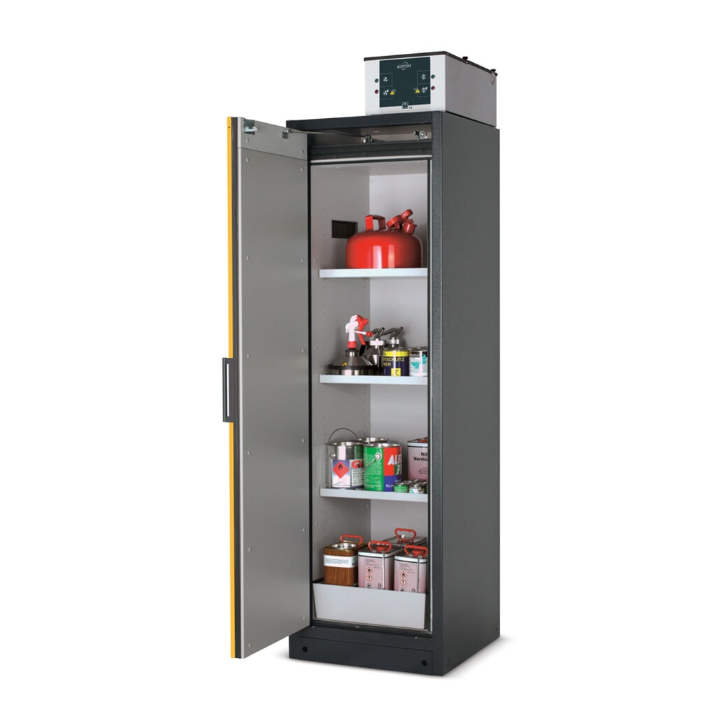Produktabbildung Nr. 5: asecos® Brandschutzschrank Q-PEGASUS/Typ 90, 4 Auszugswannen, HxBxT 1.953 x 1.193 x 615 mm, goldgelb