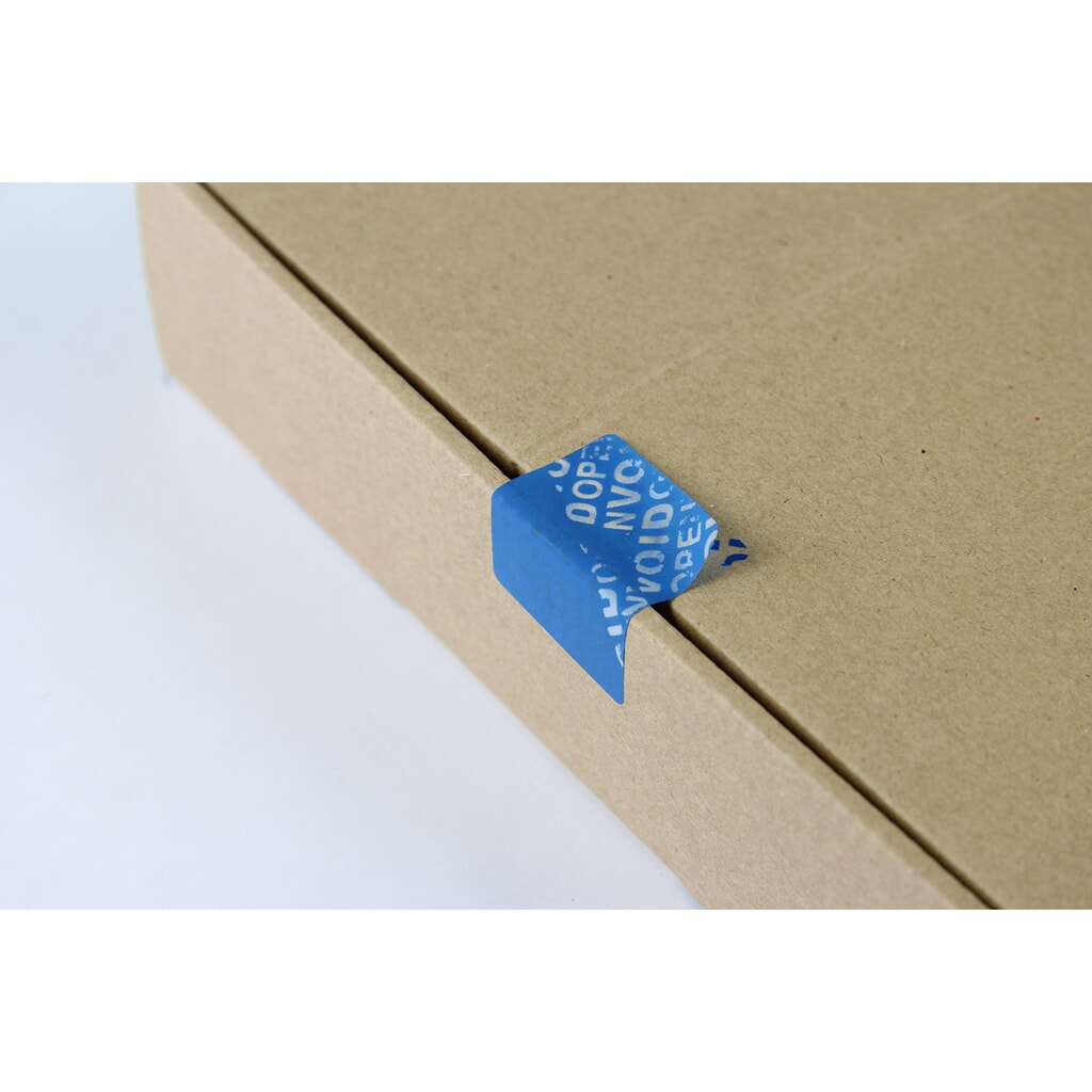 Sicherheitssiegel-Etikett 30 x 40mm, blau Produktabbildung Nr. 3: Sicherheitssiegel-Etikett 30 x 40mm, blau