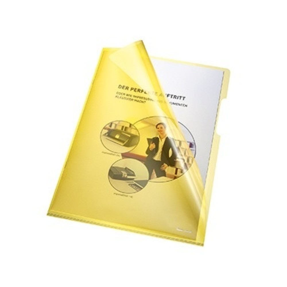 Produktabbildung: Bene Sichthülle 205000GE DIN A4 HPVC gelb 100 St./Pack.