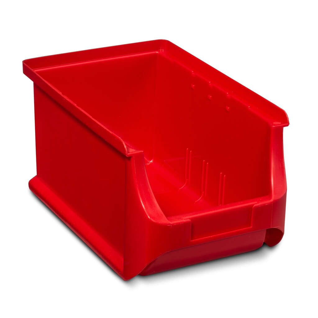 Produktabbildung: Allit Sichtlagerkasten, HxBxT 125 x 150 x 235 mm, rot
