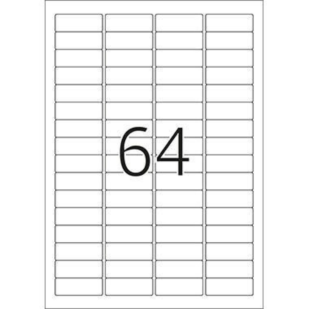 Produktabbildung Nr. 12: HERMA Sichtreiteretikett 4201 45,7x16,9mm sk weiß 1.600 St./Pack.