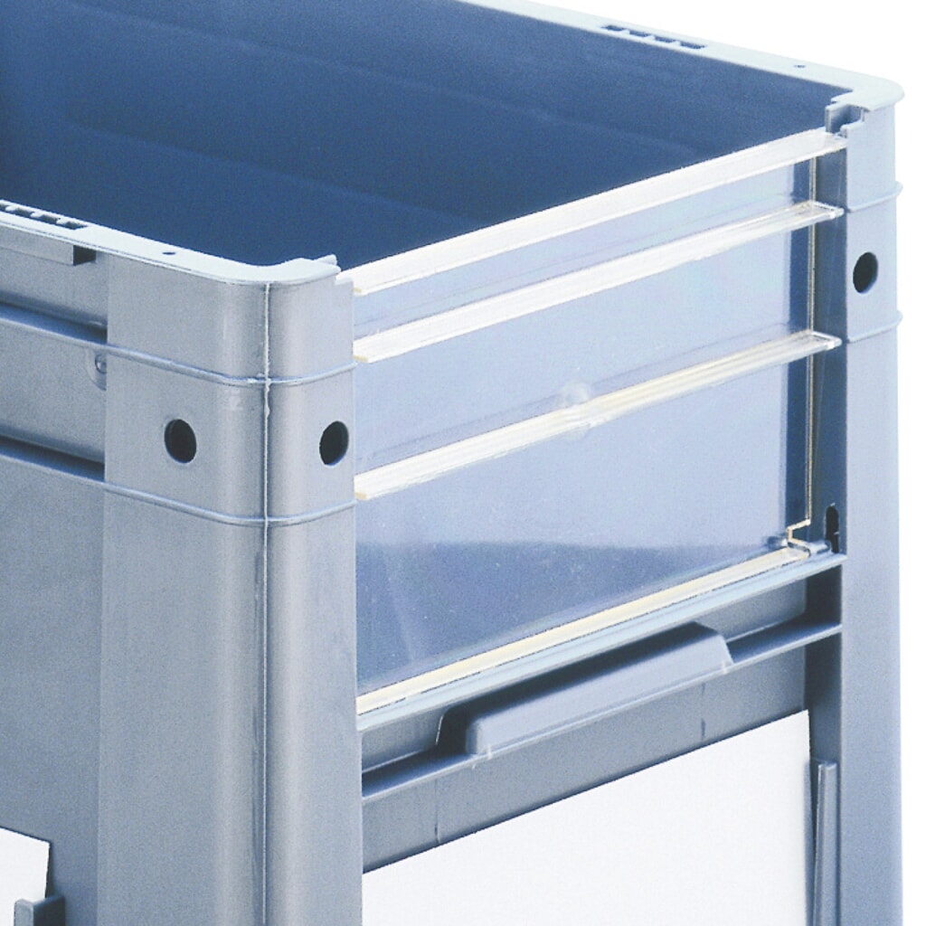 Sichtscheibe für Eurobox für schwere Lasten, mit Sichtöffnung, HxBxT 270 x 300 x 400 mm Produktabbildung: Sichtscheibe für Eurobox für schwere Lasten, mit Sichtöffnung, HxBxT 270 x 300 x 400 mm