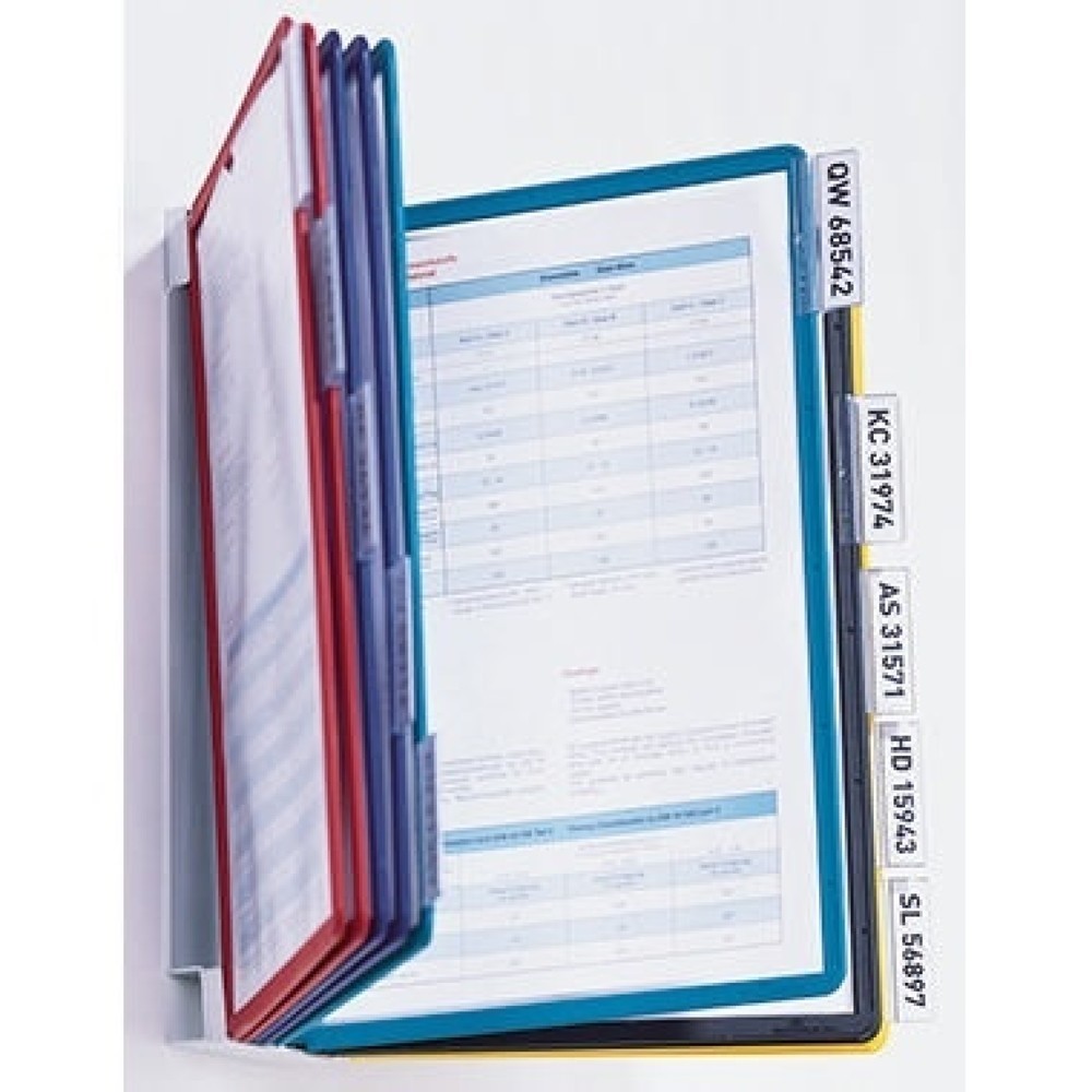 Produktabbildung: DURABLE Sichttafelständer SHERPA Wall 10 563100 DIN A4 sw/rt
