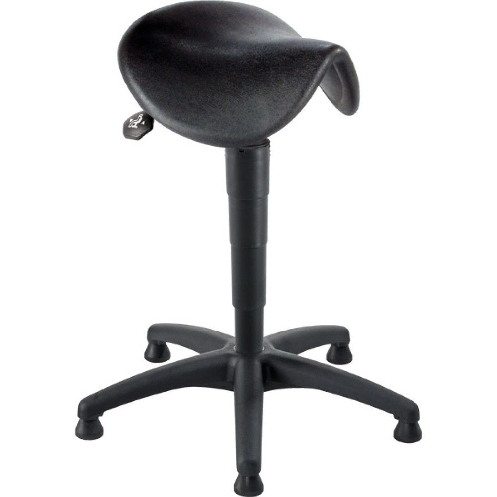 Illustration du produit: Siège assis-debout, assise-selle inclinable, hauteur d’assise 600 à 860 mm, patins