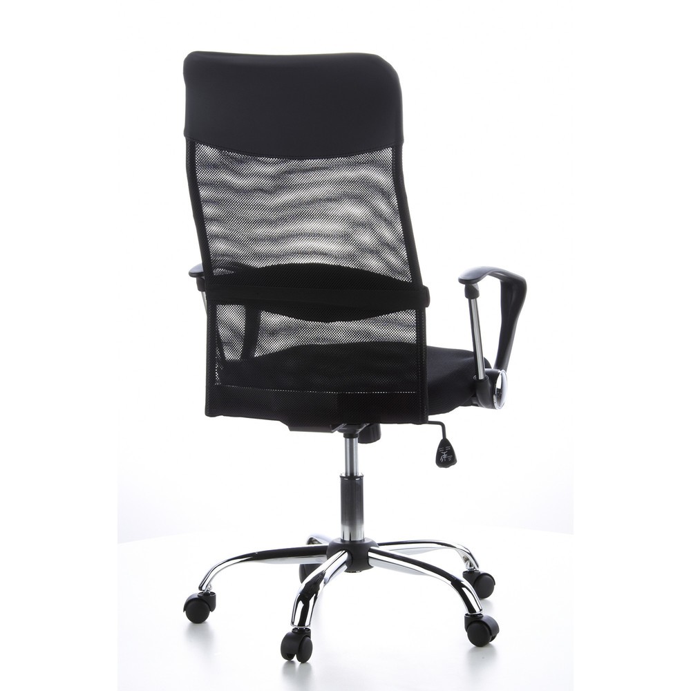 N° de l'image du produit 7 : Siège de bureau / fauteuil de direction hjh OFFICE ARIA HIGH tissu, noir